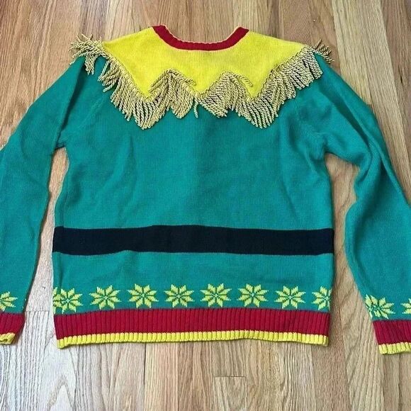 Blizzard Bay Ugly Christmas Holiday Sweater Elf Medium Long Sleeve - Picture 6 of 7